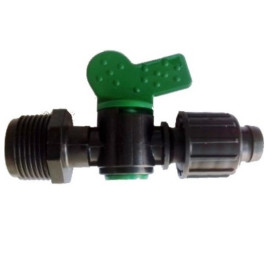 Conector registro inicial rosca 1/2 para mangueira gotejadora P1 16mm